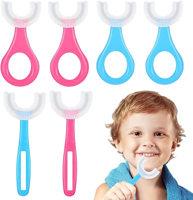 فرشاة أسنان للأطفال على شكل حرف U