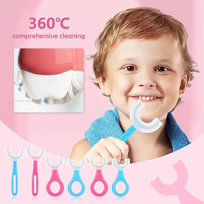 فرشاة أسنان للأطفال على شكل حرف U
