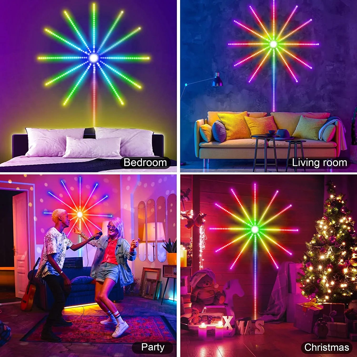 أضواء LED للألعاب النارية الذكية