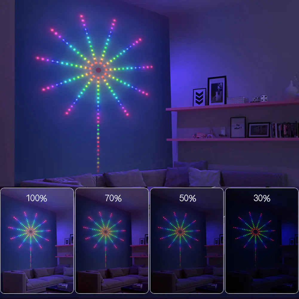 أضواء LED للألعاب النارية الذكية