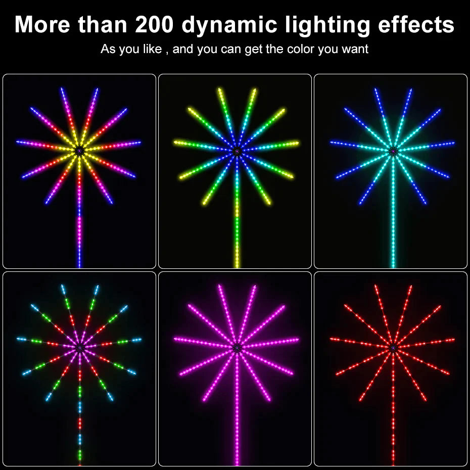أضواء LED للألعاب النارية الذكية